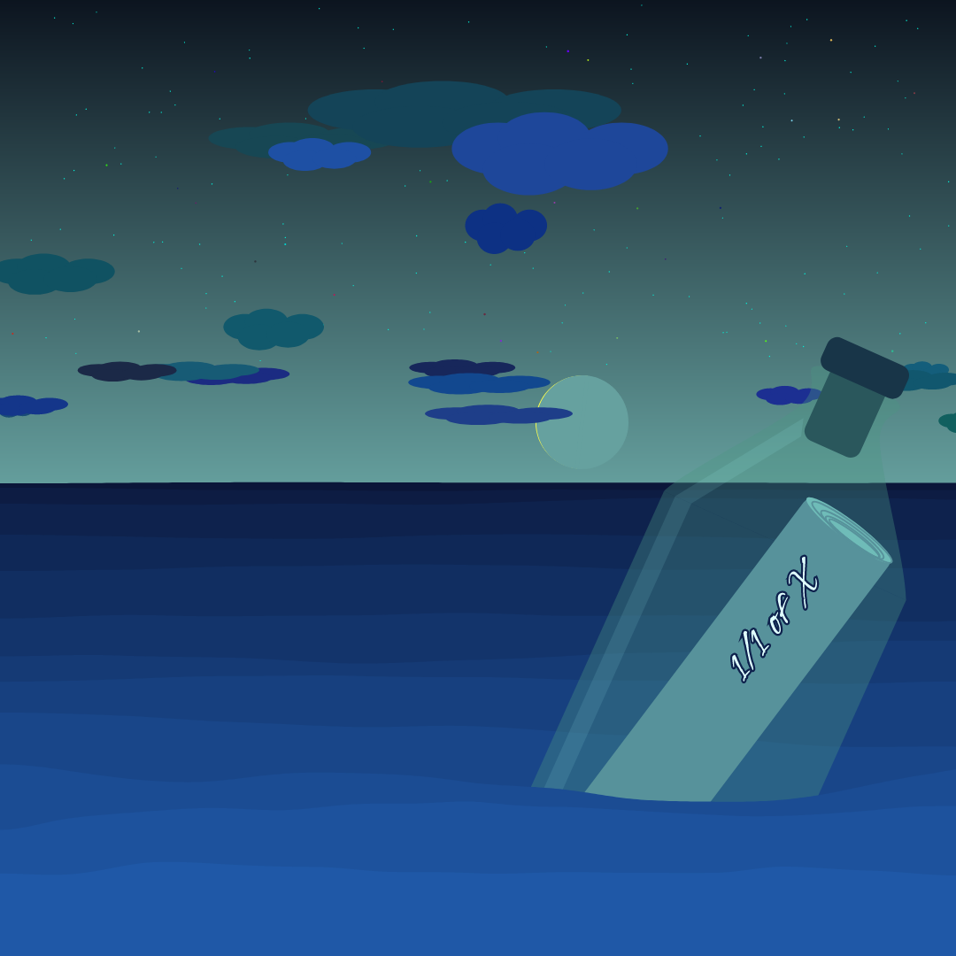 message in the bottle #87 static token preview