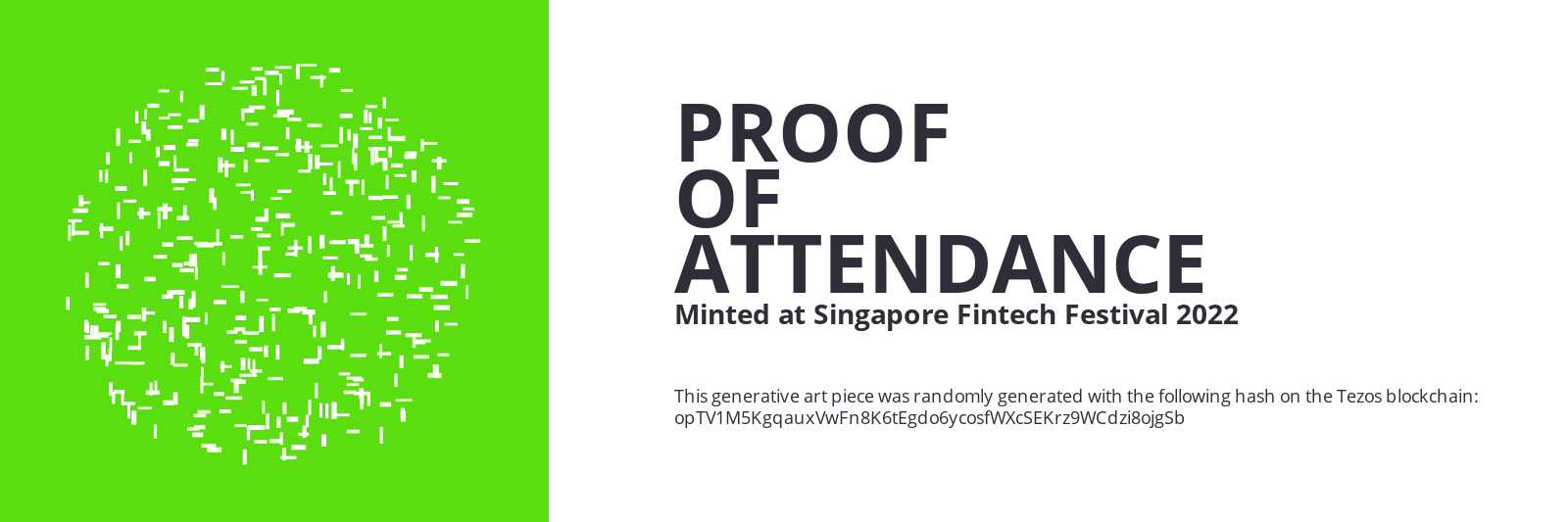 SFF2022 Proof of Attendance Token #1991 static token preview