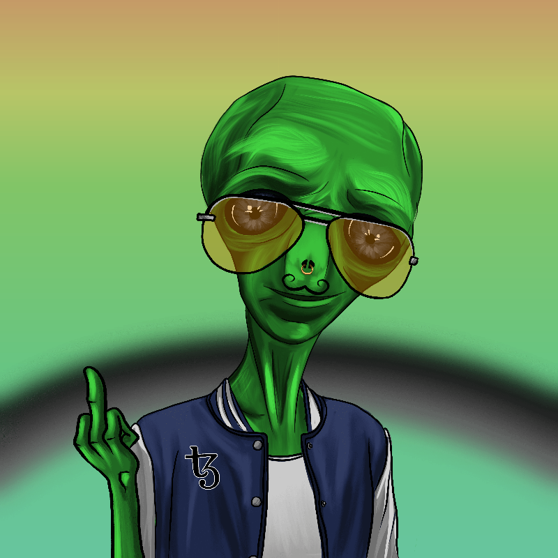 fxAlien #87 static NFT preview