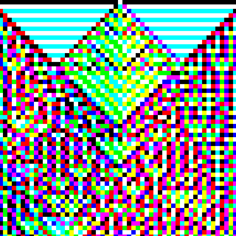 RGB Elementary Cellular Automaton #339 static token preview