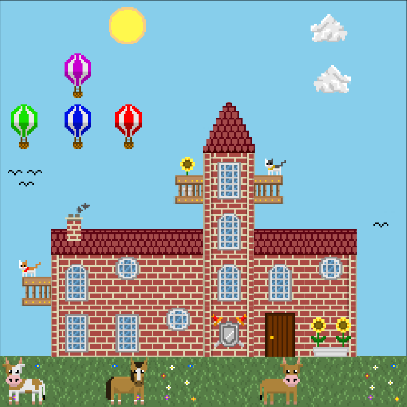 2D Mansion #50 static NFT preview