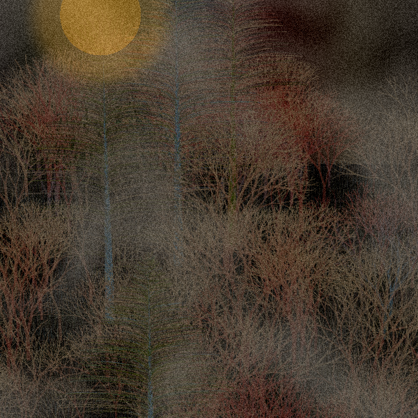 Moonlit Native Bush #106 static token preview