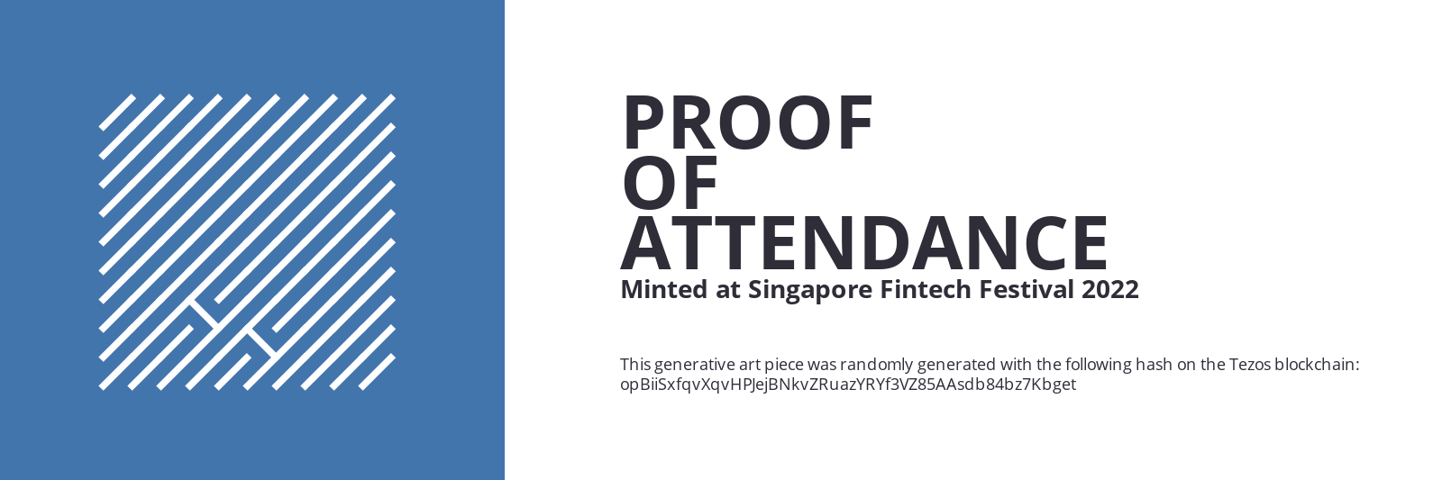 SFF2022 Proof of Attendance Token #1642 static token preview