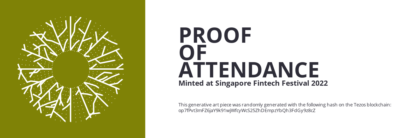 SFF2022 Proof of Attendance Token #2452 static token preview