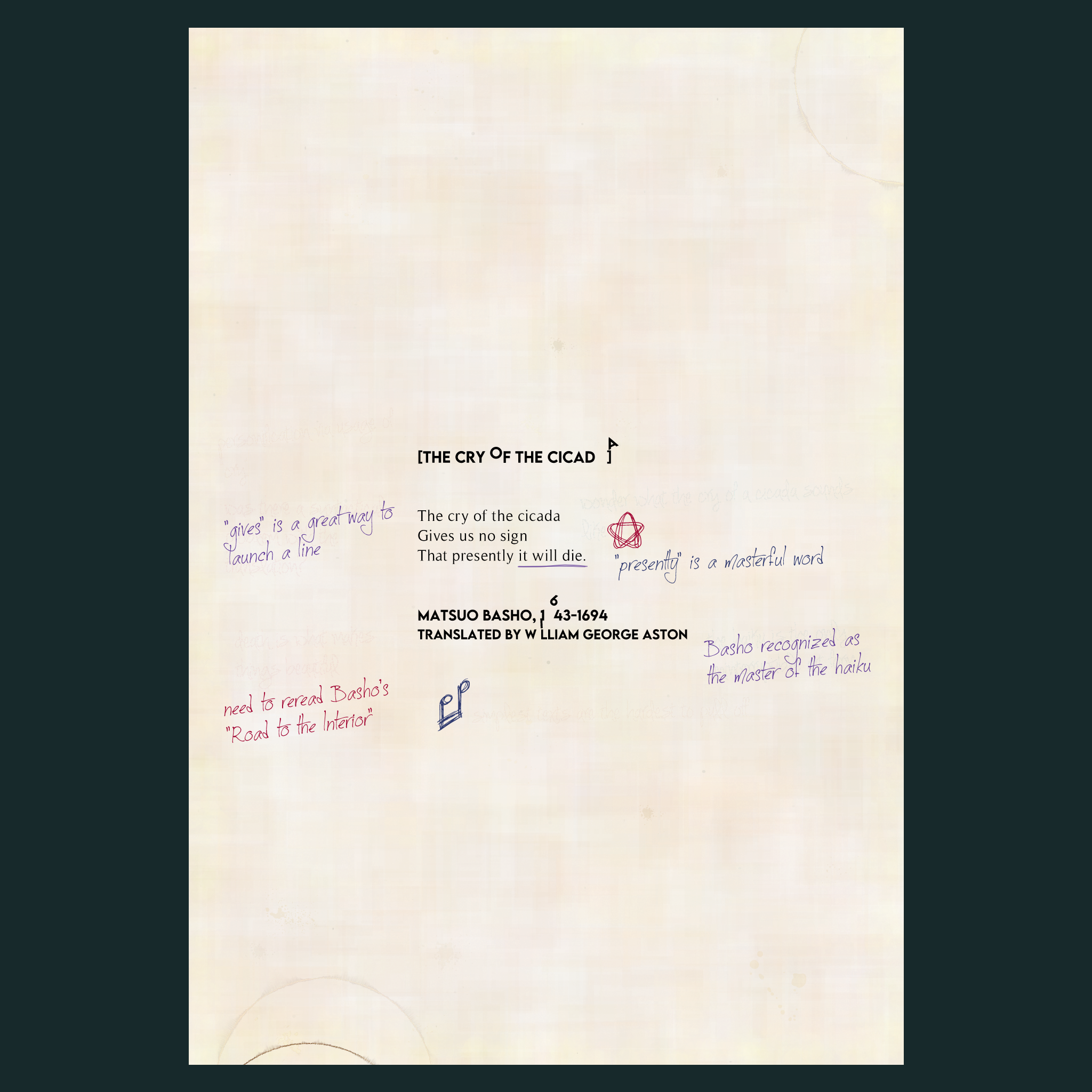 Poems in the Public Domain #25 static token preview