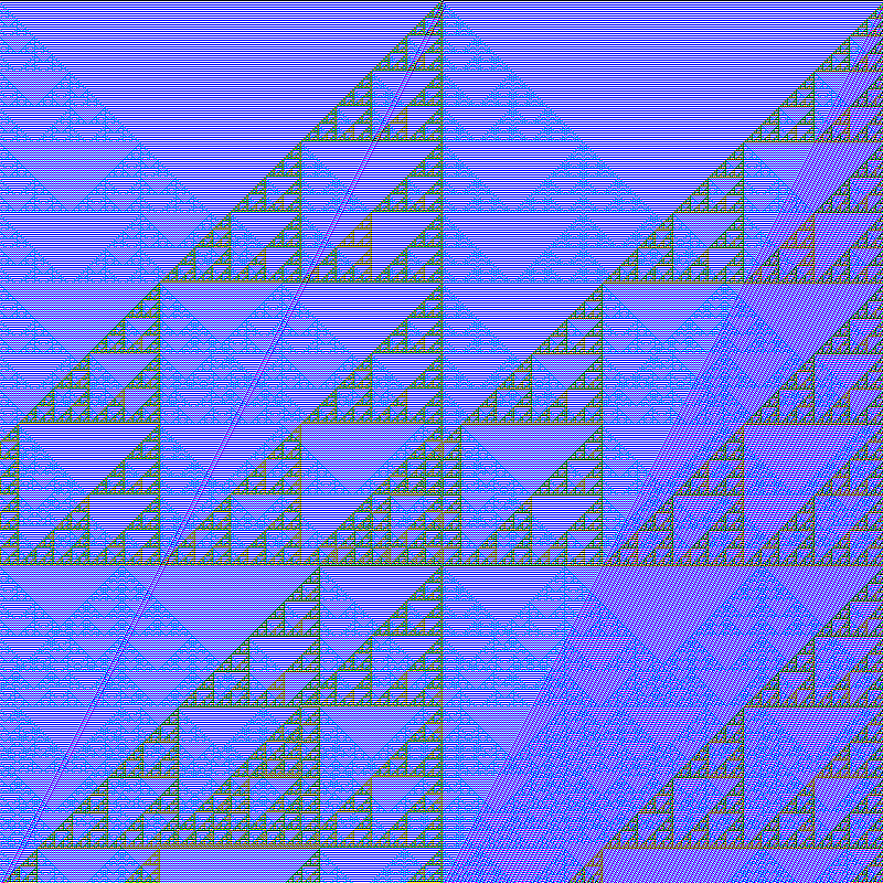 RGB Elementary Cellular Automaton #391 static token preview