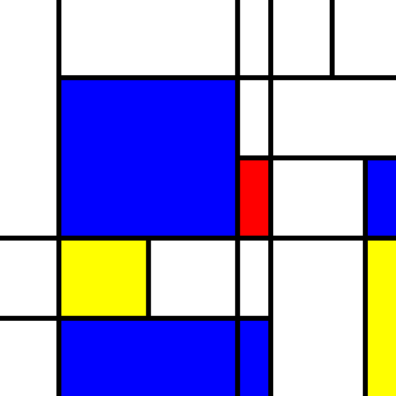 compositioninredblueandyellow.art, (NFT) #38 static token preview