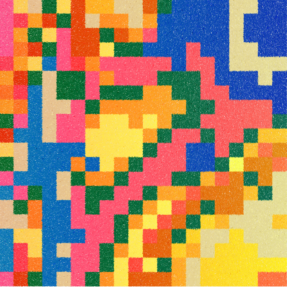 Hydrangea & Patchwork #497 static NFT preview
