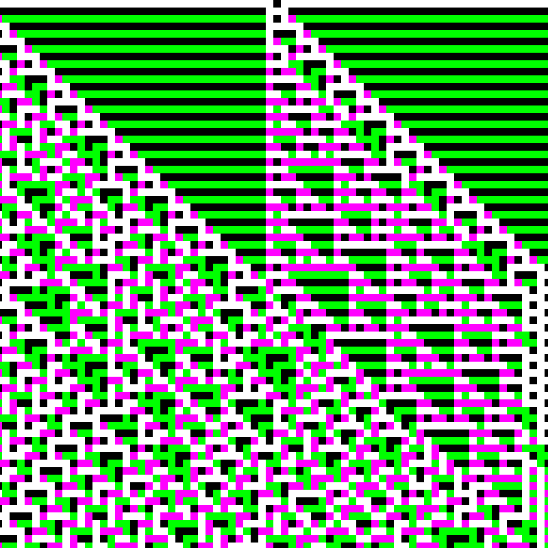 RGB Elementary Cellular Automaton #526 static token preview