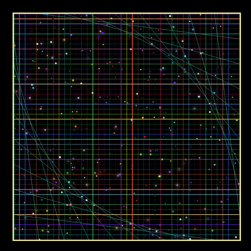 Deep Space Grid - AI Study III #100 static NFT preview