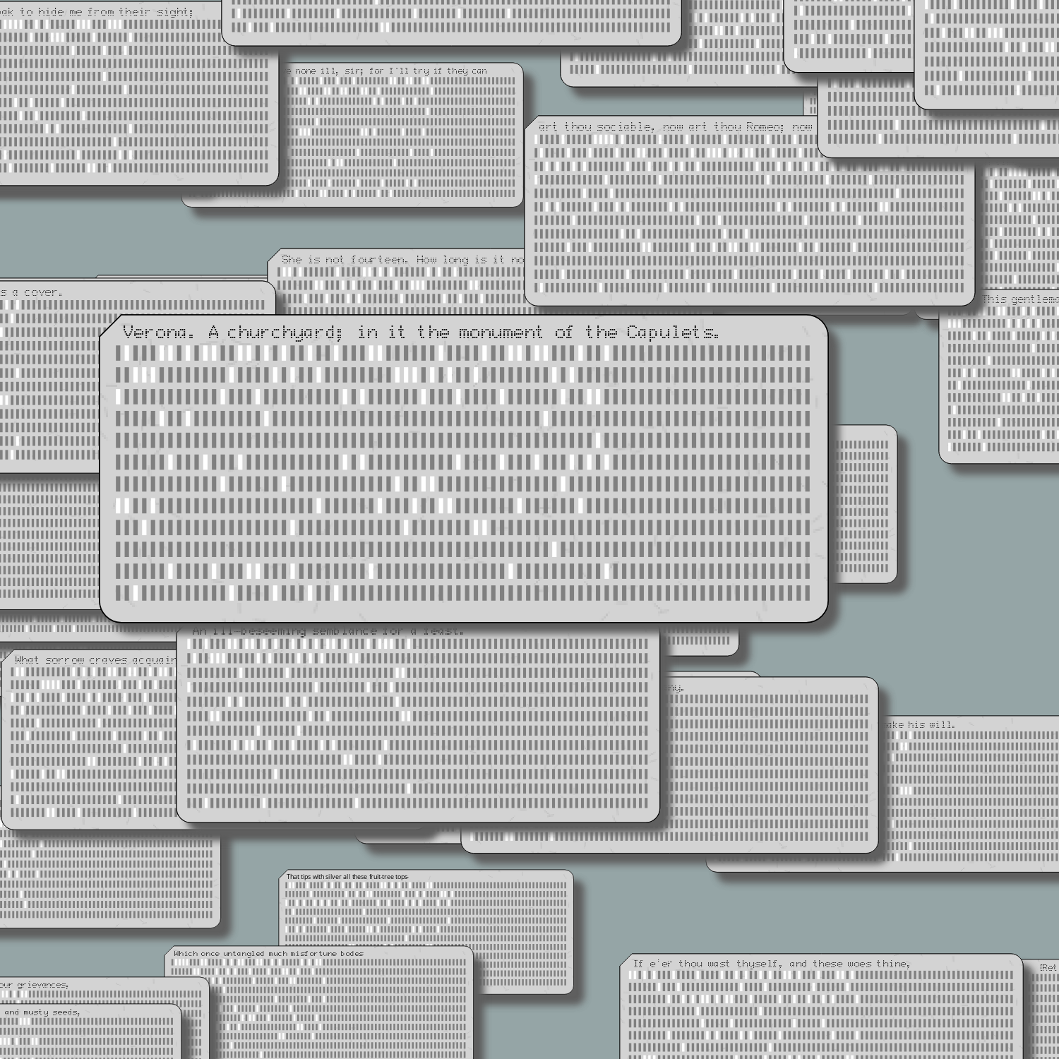 Romeo and Juliet on Punched Cards (Free) #75 static NFT preview