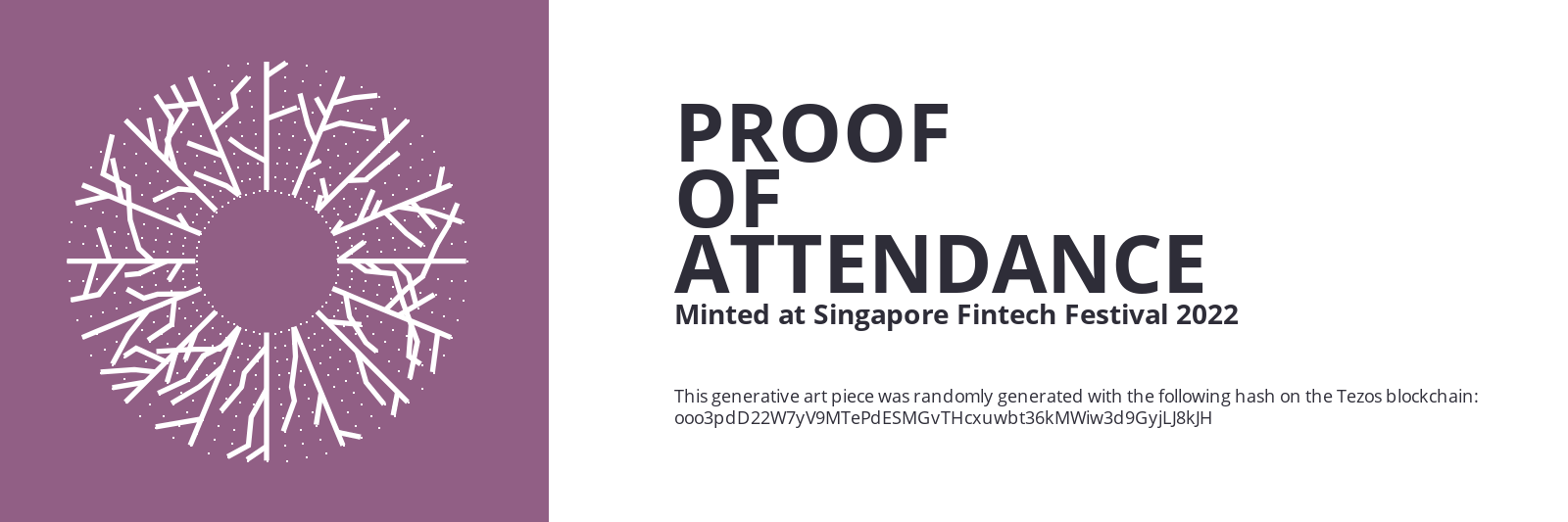 SFF2022 Proof of Attendance Token #431 static token preview