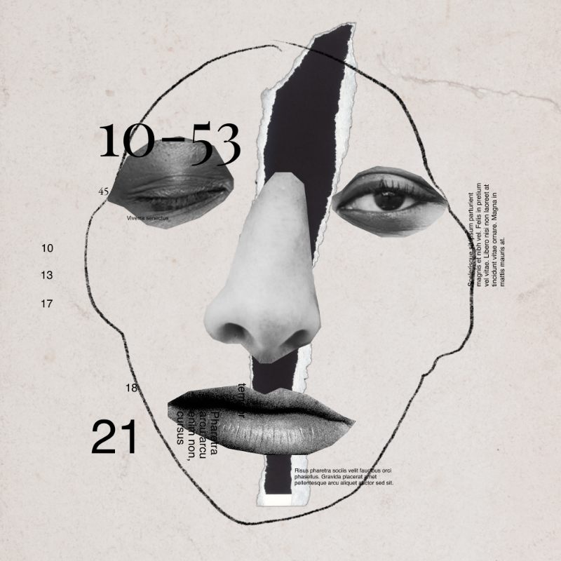 Collage faces #30 static token preview