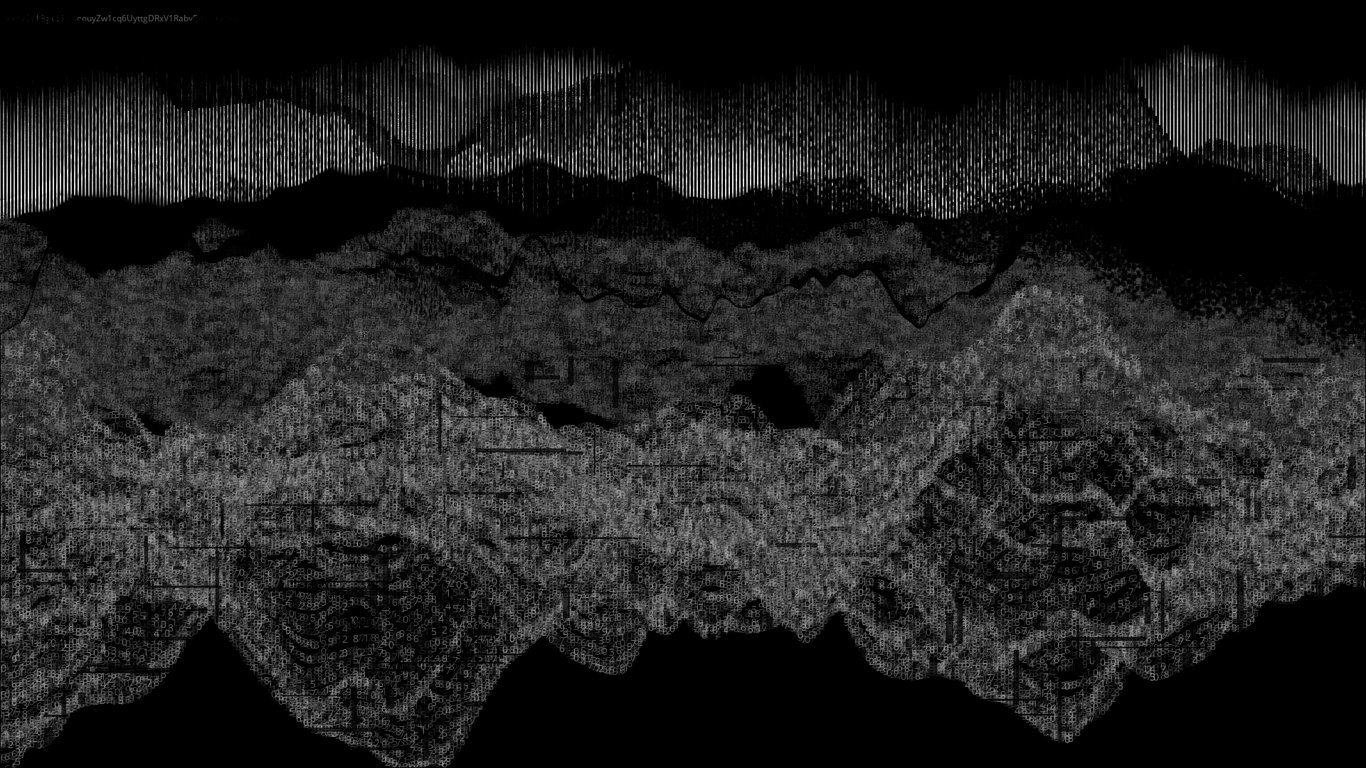Pixel rain in a data landsacape #127 static token preview