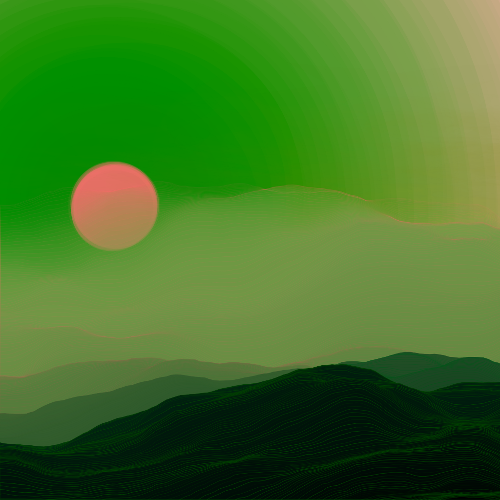 Valley at Dawn #141 static NFT preview