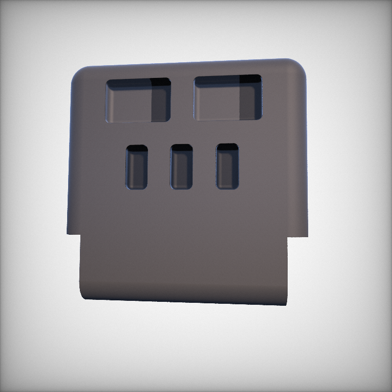 3D-SMOLSKULL #736 static token preview