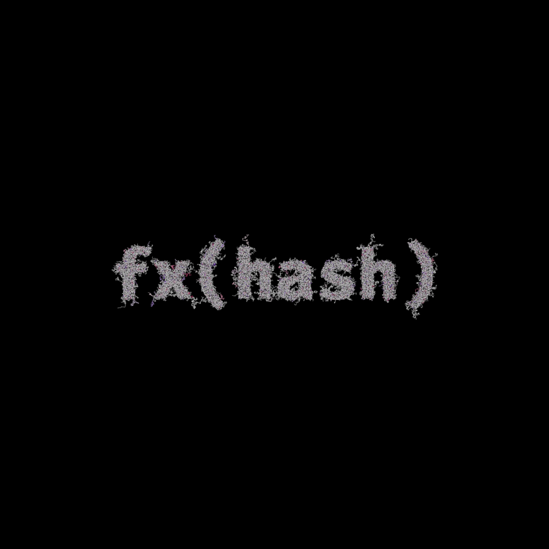 FXHASH Generative Logo #778 static token preview