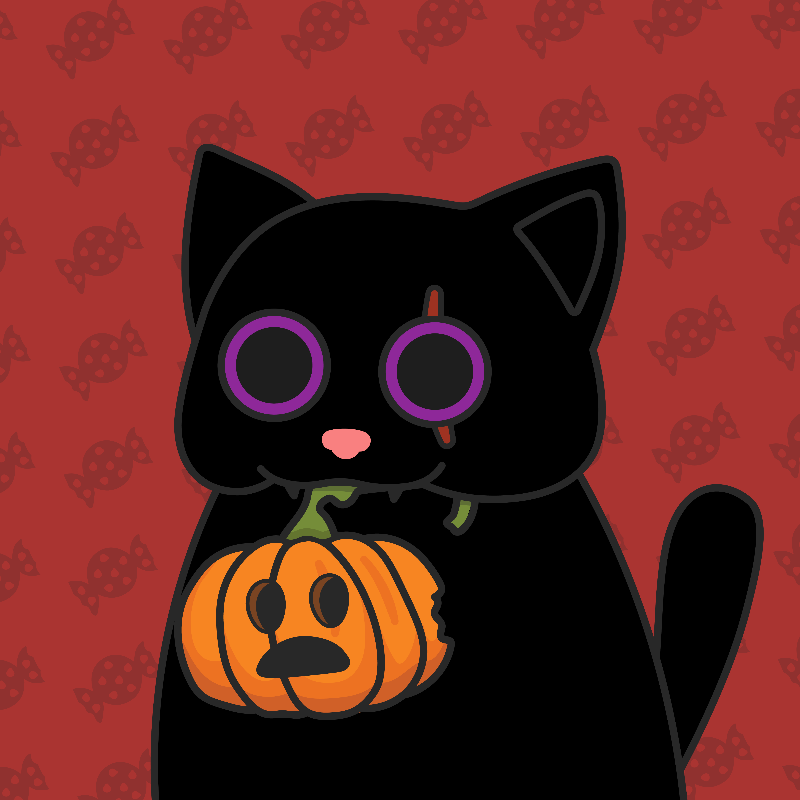 Addams Cat #13 static token preview