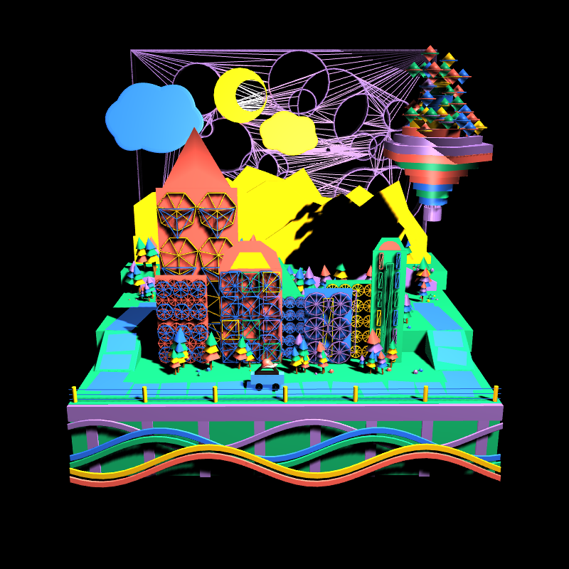 Paper Art 3D #80 static NFT preview