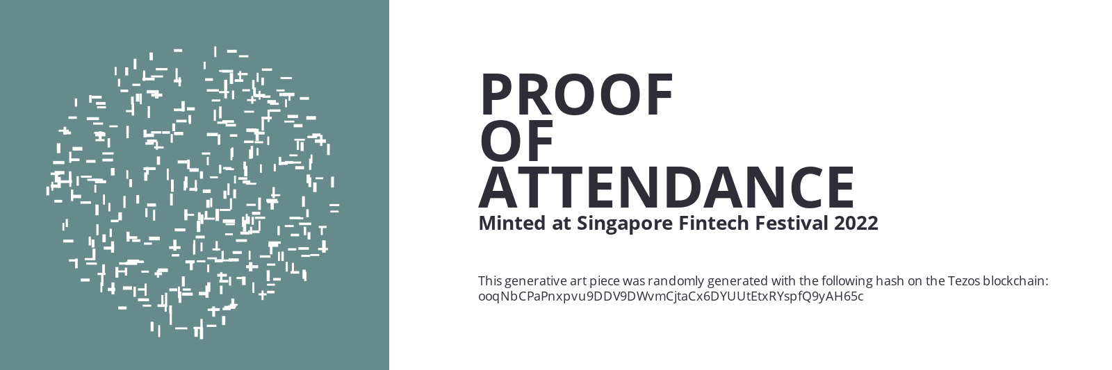 SFF2022 Proof of Attendance Token #2174 static token preview