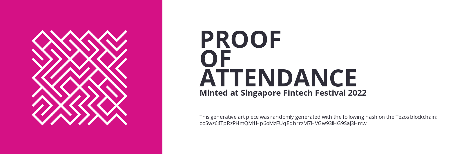 SFF2022 Proof of Attendance Token #1675 static token preview