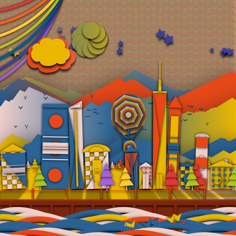 Paper Art 2.5D #111 static NFT preview