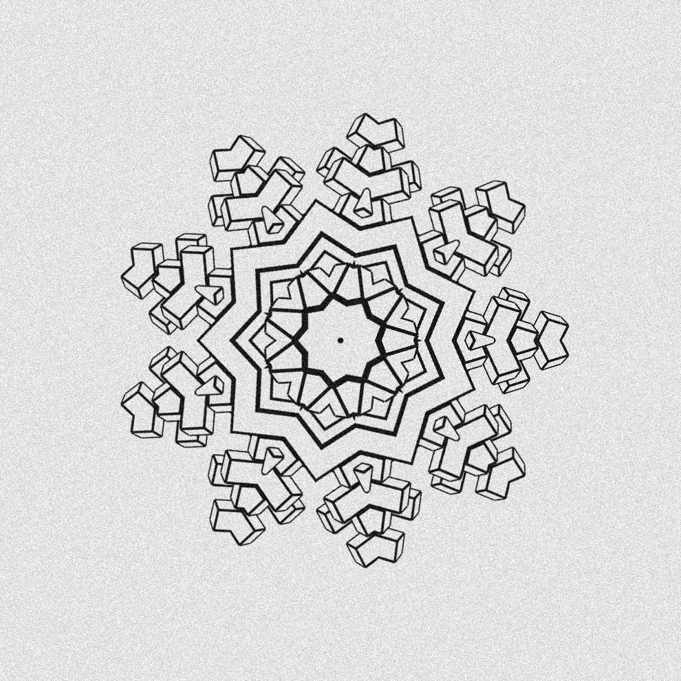 Monochrome Kaleido #341 static token preview