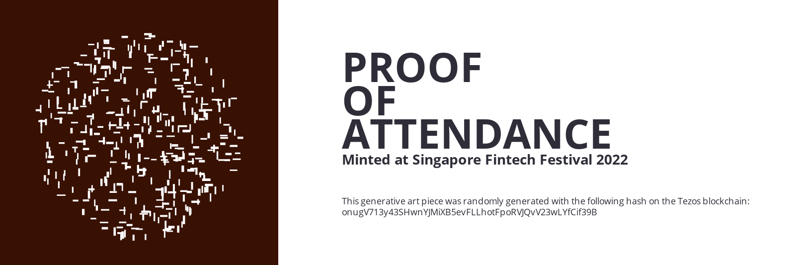 SFF2022 Proof of Attendance Token #1005 static token preview