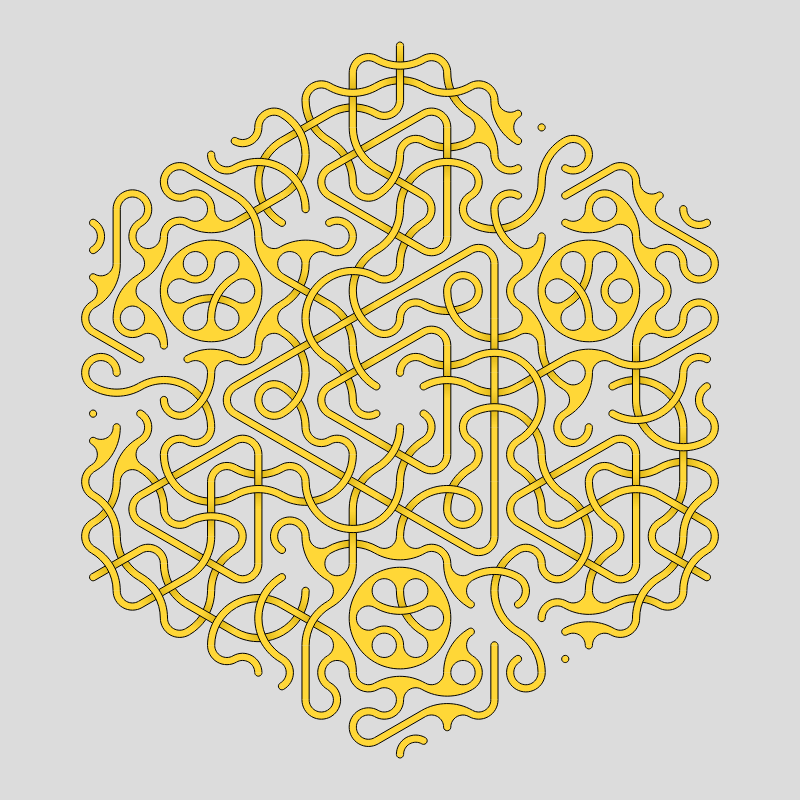 Truchet Threefold Symmetry #47 static NFT preview
