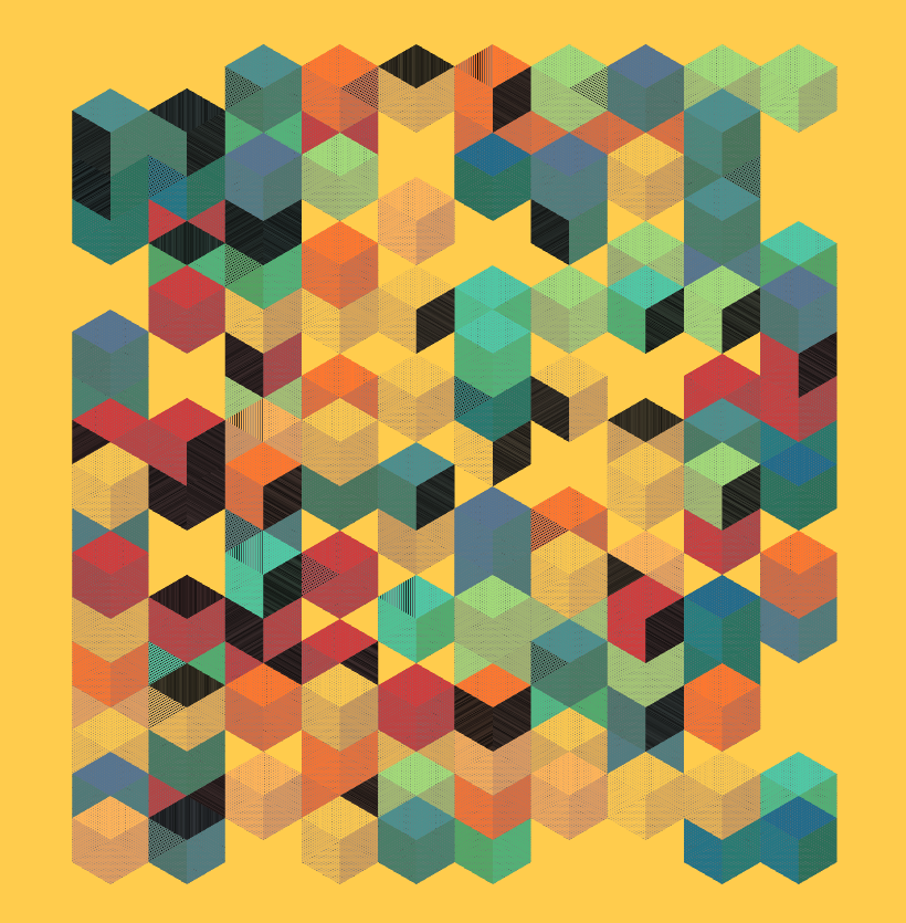 Stacked Cubes #9 static NFT preview