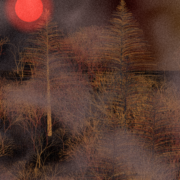 Moonlit Native Bush #130 static token preview