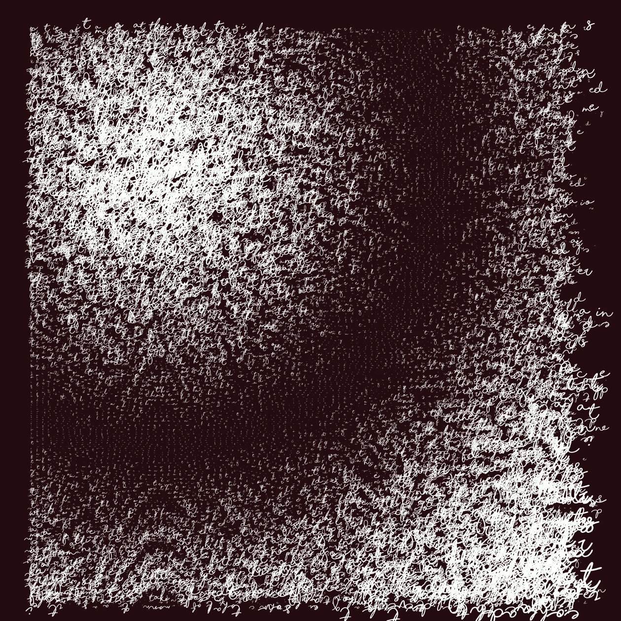 Asemic Writing 1o1 #95 static token preview
