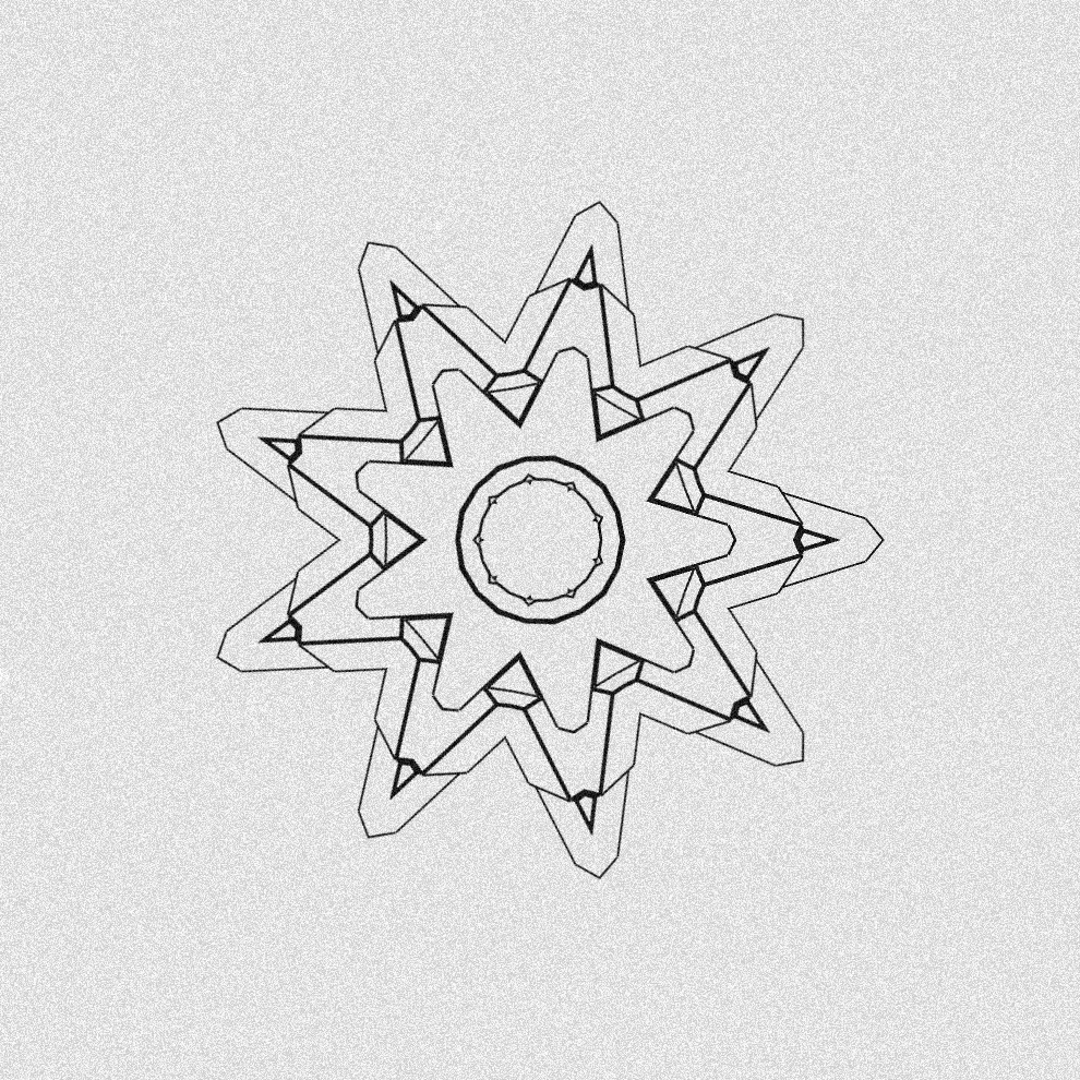 Monochrome Kaleido #301 static NFT preview
