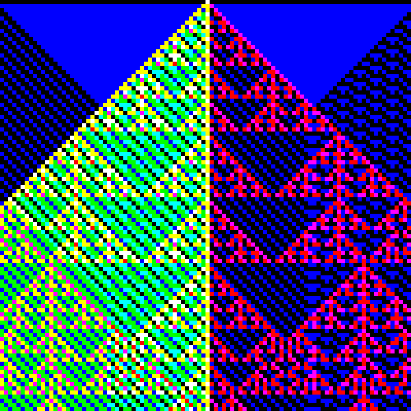 RGB Elementary Cellular Automaton #987 static token preview