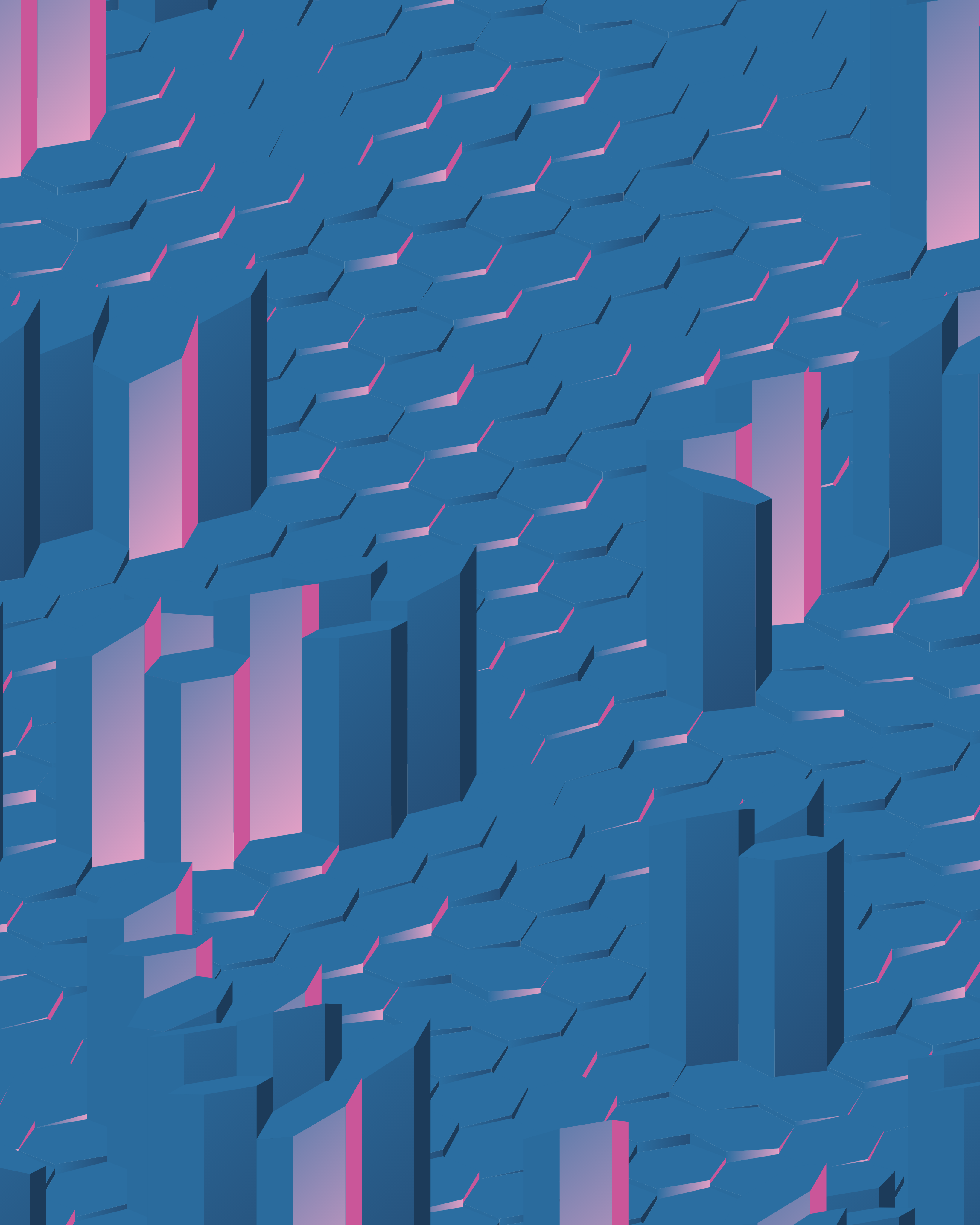 Hexagones Landscape #77 static NFT preview