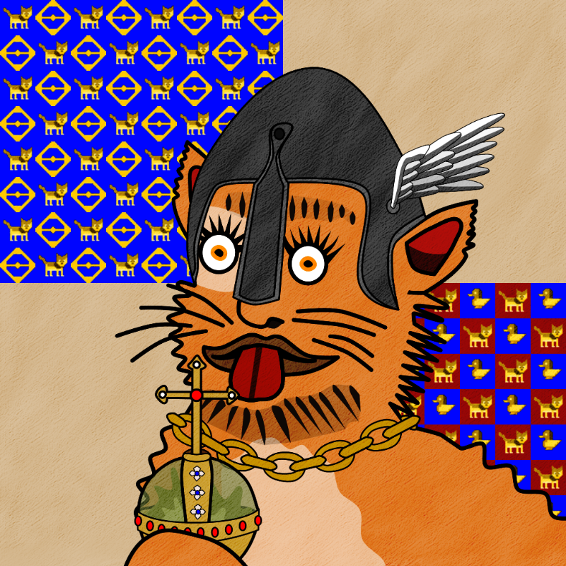 Famous Medieval Cat #58 static token preview