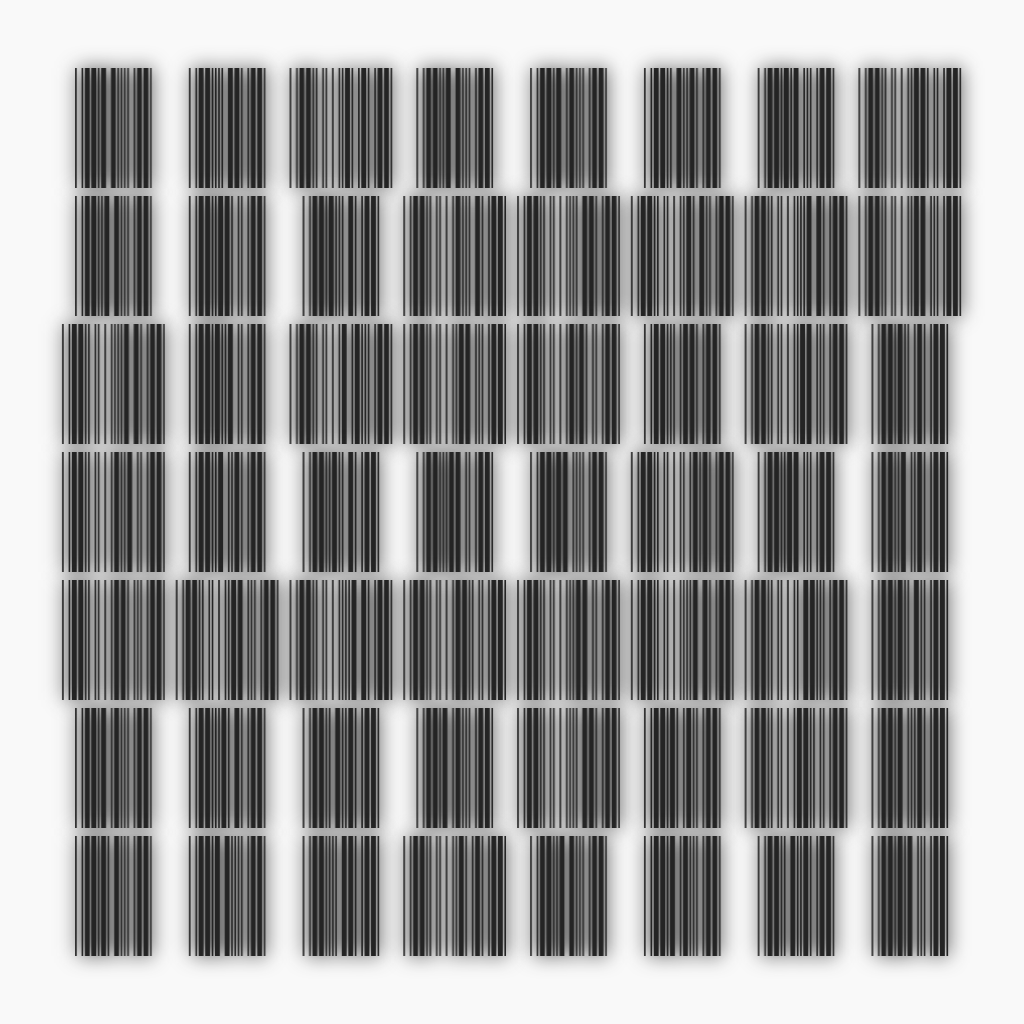 barcode(fxhash) #272 static NFT preview