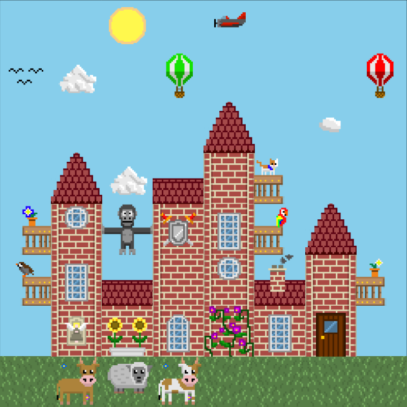 2D Mansion #140 static NFT preview
