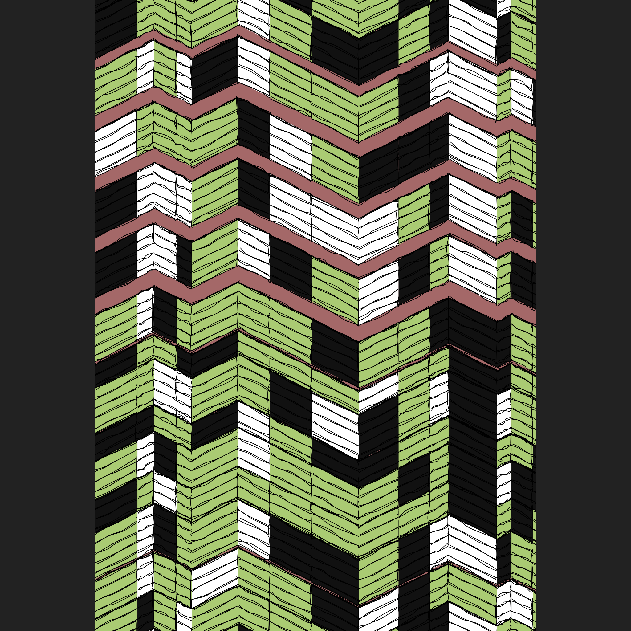 Angular Waves #34 static NFT preview