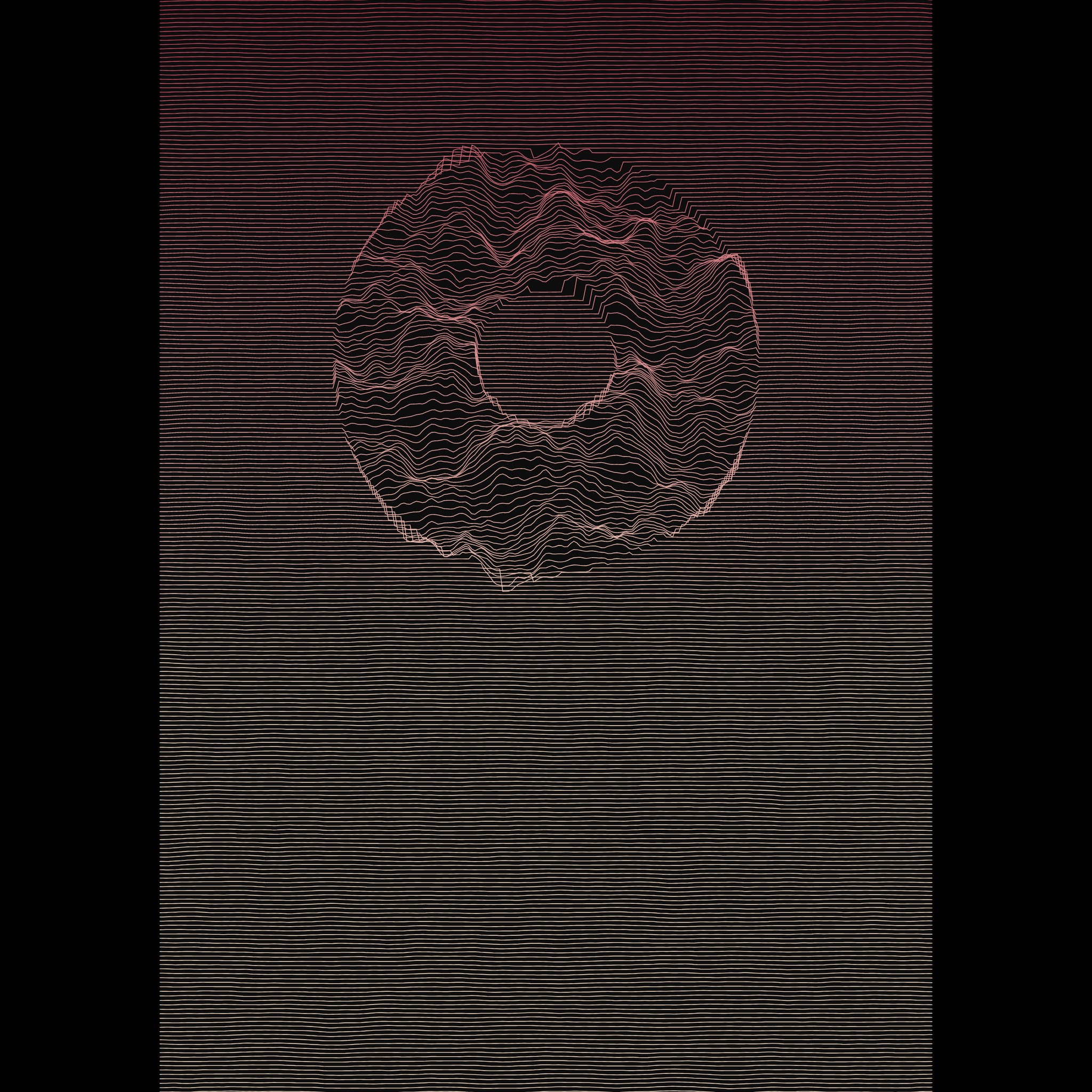 Waves Circle (For Plotter) #116 static NFT preview