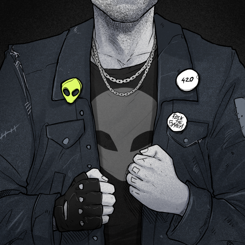 PUNX NOT DEAD #556 static token preview