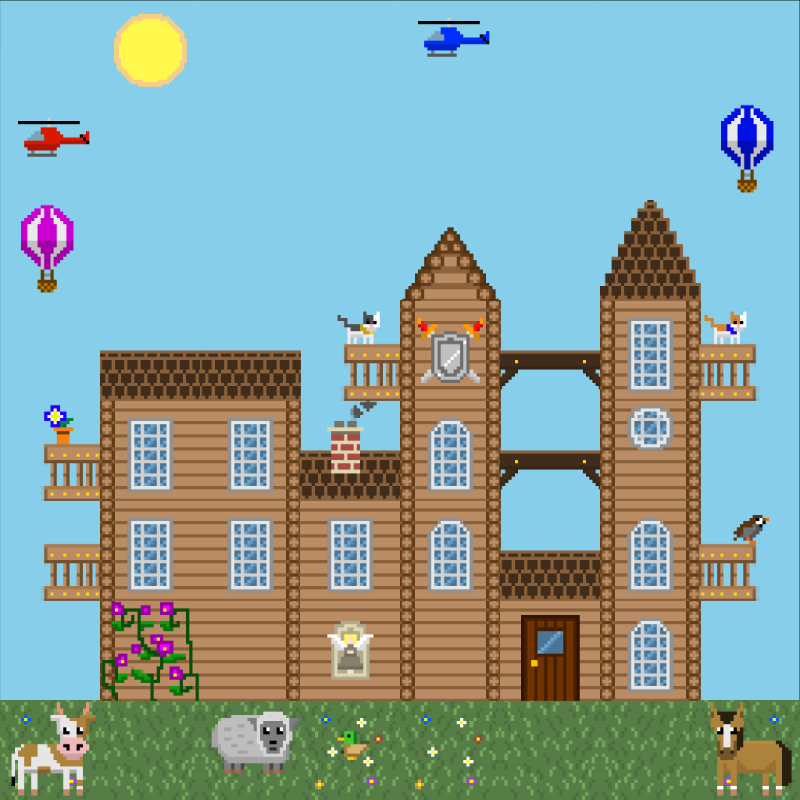 2D Mansion #893 static NFT preview