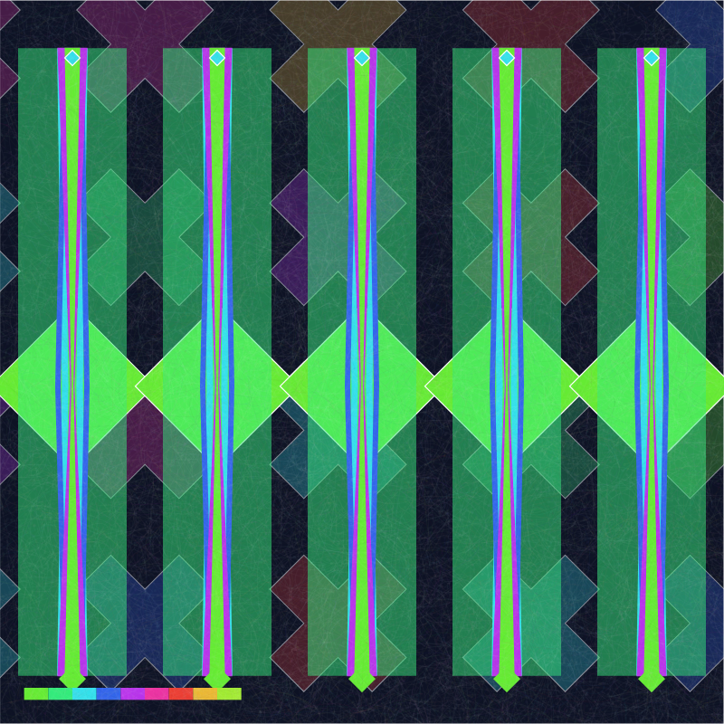 Polychromatic Noir #124 static NFT preview
