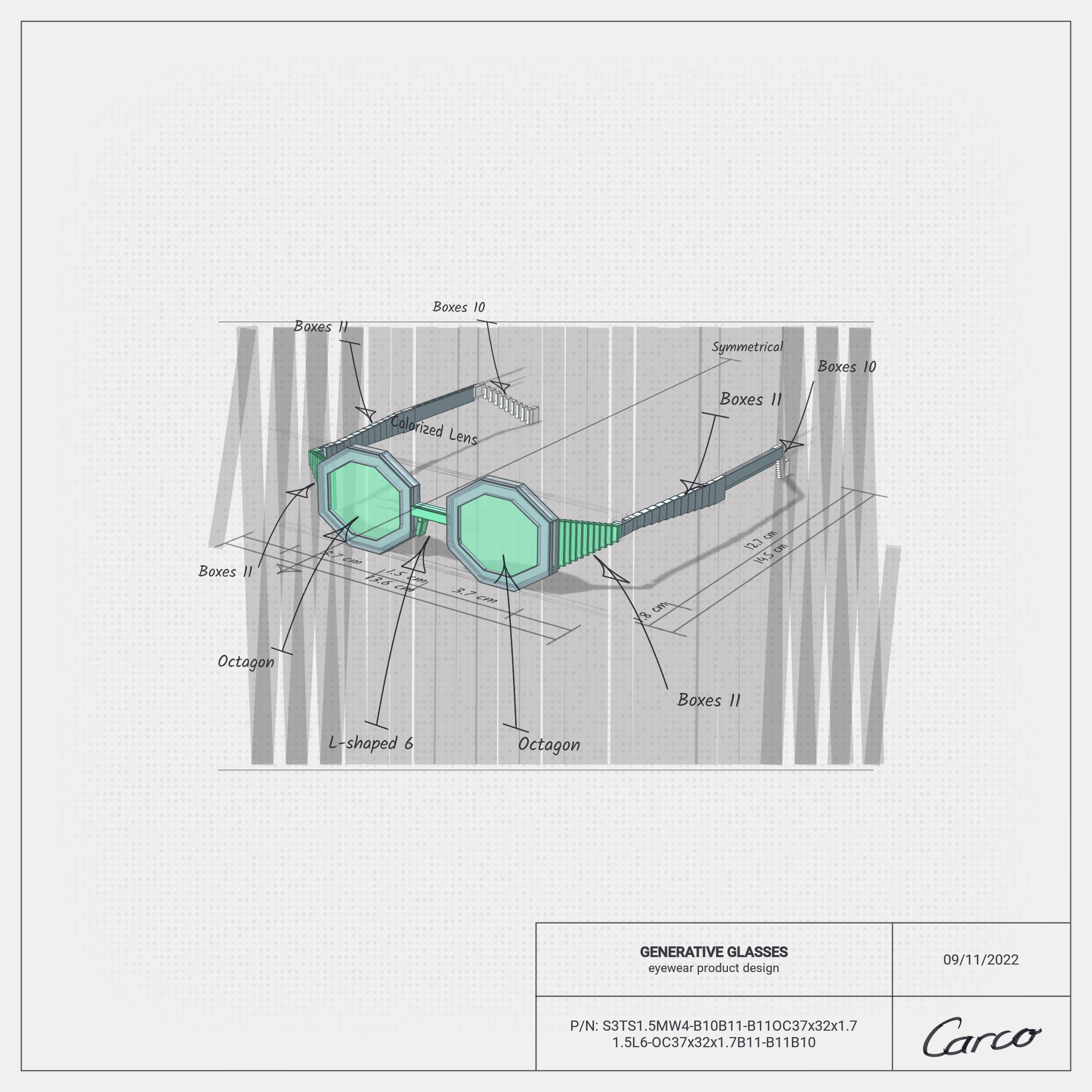 GENERATIVE GLASSES #267 static token preview