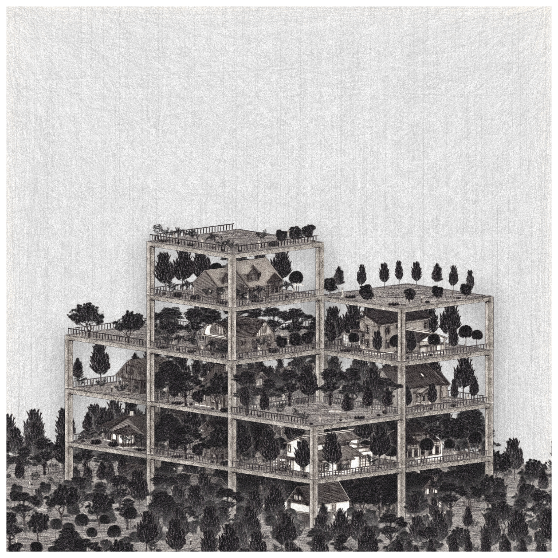 Highrise of Homes #61 static NFT preview