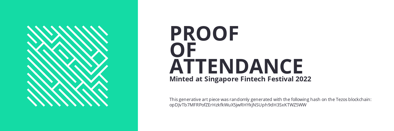 SFF2022 Proof of Attendance Token #2426 static token preview
