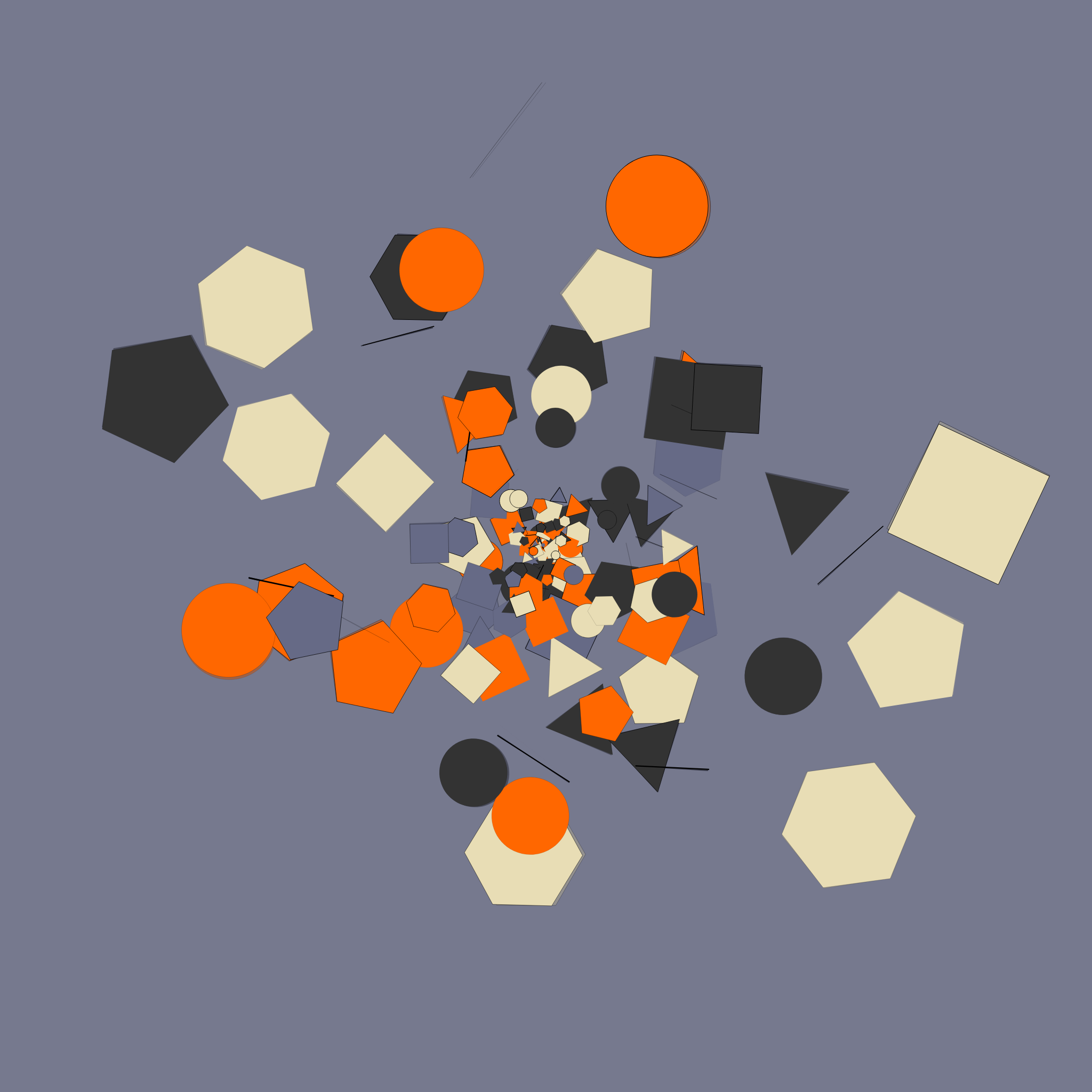 Chaotic Colored Shapes #11 static NFT preview