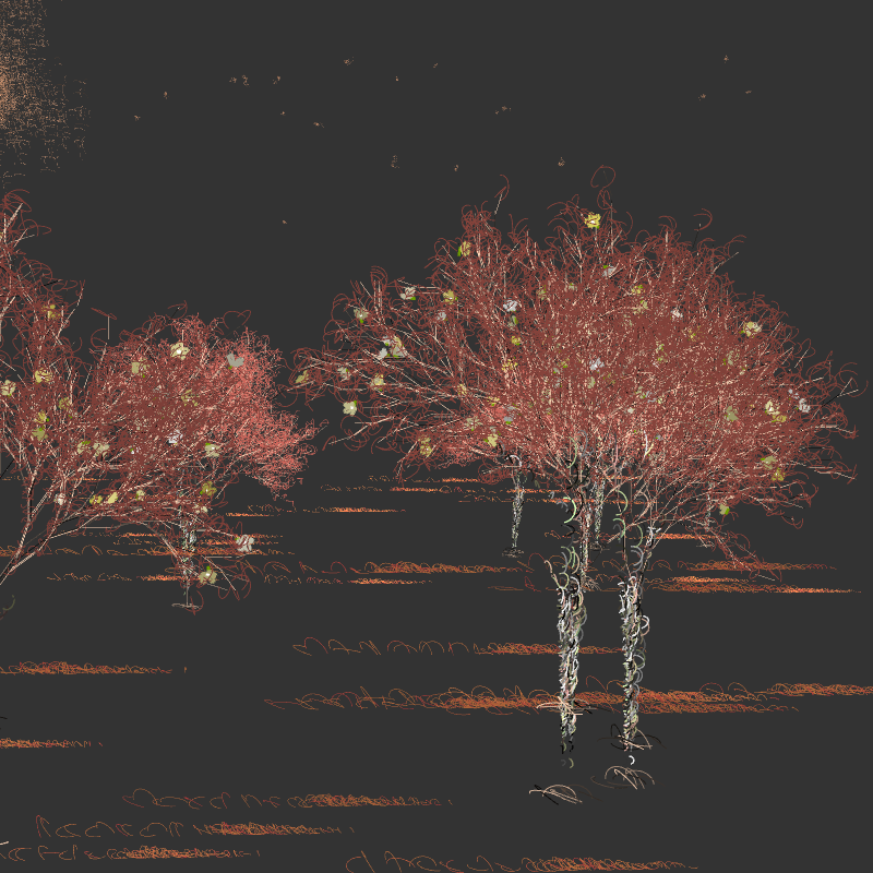 Black winter forest #100 static token preview