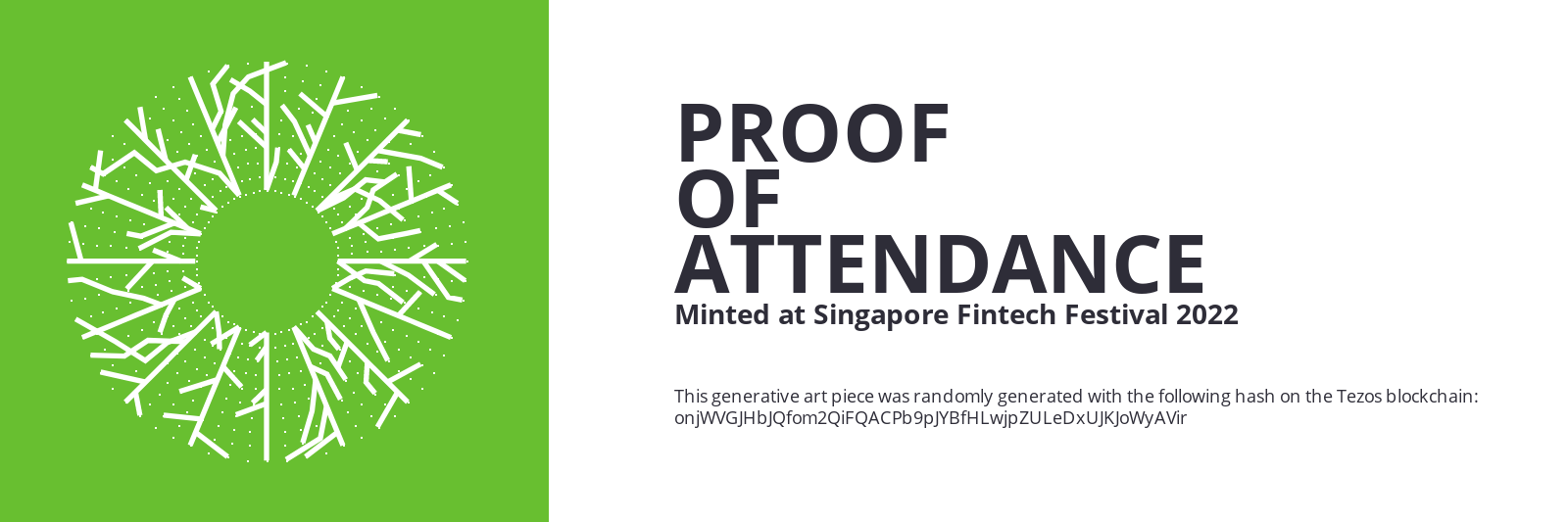 SFF2022 Proof of Attendance Token #1654 static token preview