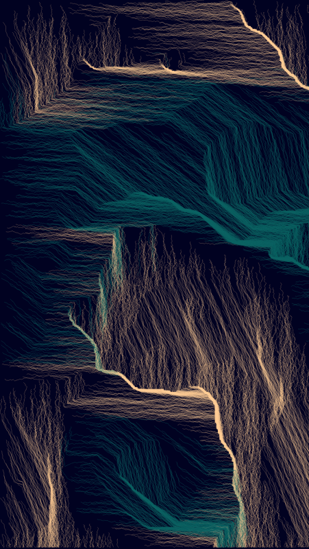 Algoscapes | Rock-face #102 static token preview